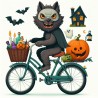 DALL-E Prompt for "Spooky Cyclists"