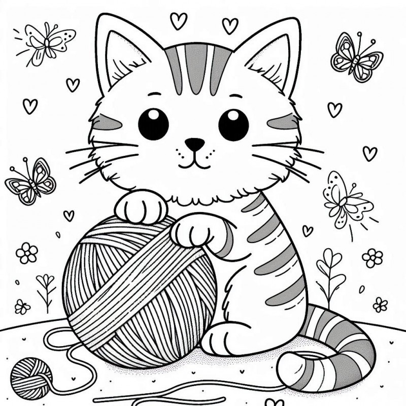 DALL-E Prompt for Creative Coloring Pages