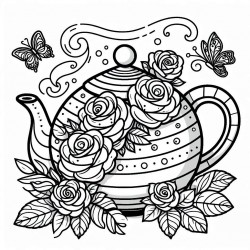 DALL-E Prompt for Creative Coloring Pages