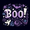 DALL-E Prompt for Halloween Themed Text Illustrations