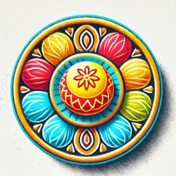 DALL-E Prompt for Festive Colorful Diwali Clipart