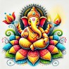 DALL-E Prompt for Festive Colorful Diwali Clipart