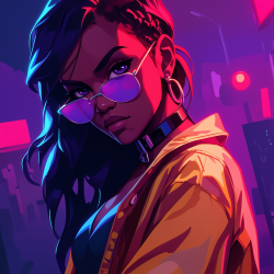 Midjourney Prompt for GTA Art Style Portrait