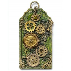 Midjourney Prompt for Victorian Steampunk Junk Journal Tag