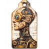 Midjourney Prompt for Steampunk Portrait Junk Journal Tag