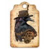 Midjourney Prompt for Steampunk Portrait Junk Journal Tag