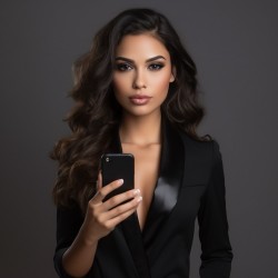 Woman Portrait with smartphone
