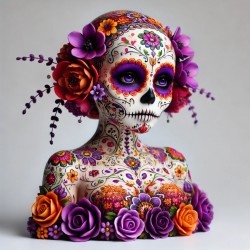 DALL-E Prompt for Figurine Art for Dia de los Muertos