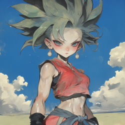 Midjourney Prompt for Dragon Ball Character Design