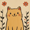 Midjourney Prompt for Charming Folk Art-Style Animal Illustration