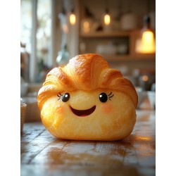 Joyful Kawaii Food 3D Render