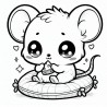 DALL-E Prompt for Chibi Character Coloring Pages