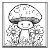 Midjourney Prompt for Fun Fantasy Coloring Pages