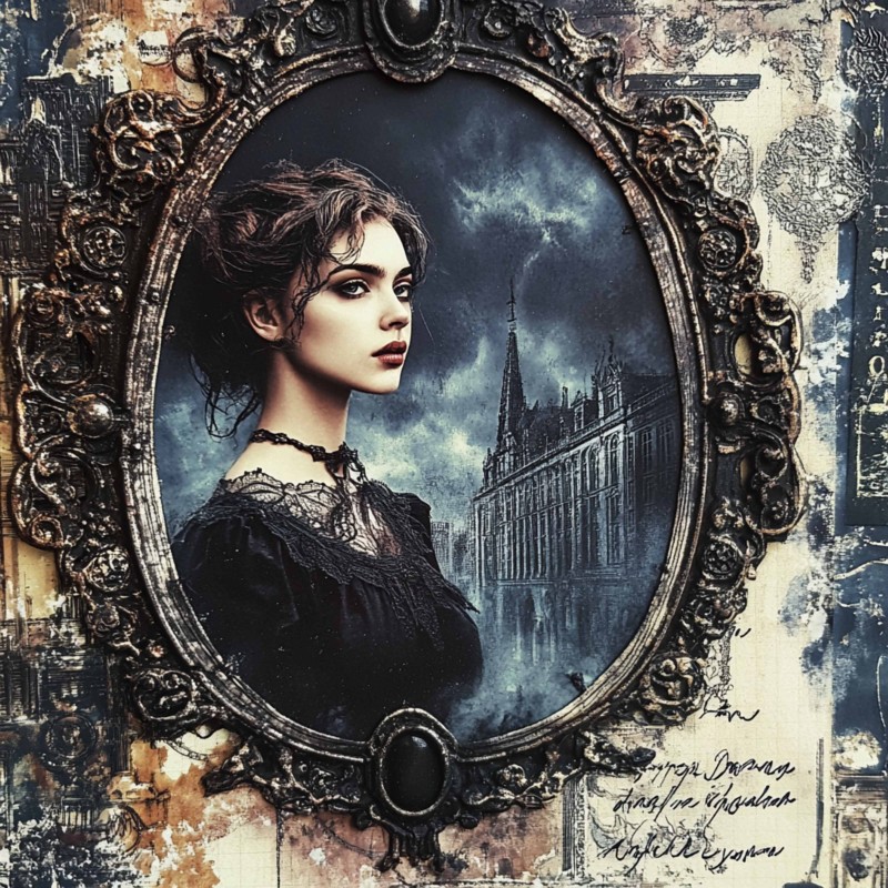 Midjourney Prompt for Dark Academia Journals Gothic Romanticisms