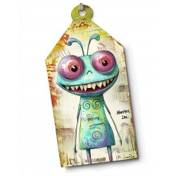 Midjourney Prompt for Pixar Monster Junk Journal Tag