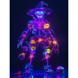 Midjourney Prompt for Glowing Halloween Posters