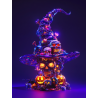 Midjourney Prompt for Glowing Halloween Posters