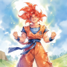 Midjourney Prompt for Dragon Ball Character Illustration