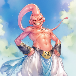 Midjourney Prompt for Dragon Ball Character Illustration