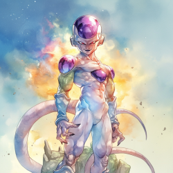 Midjourney Prompt for Dragon Ball Character Illustration