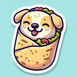 DALL-E Prompt for Yummy Wrapimals Stickers