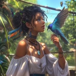 Midjourney Prompt for Caribbean Fantasy Portrait