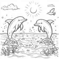 Midjourney Prompt for Whimsy Scapes Coloring Pages