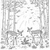 Midjourney Prompt for Whimsy Scapes Coloring Pages