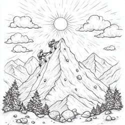 Midjourney Prompt for Whimsy Scapes Coloring Pages