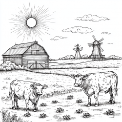 Midjourney Prompt for Whimsy Scapes Coloring Pages