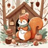 DALL-E Prompt for Cozy Critter Enchanted Illustrations