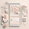 Midjourney Prompt for Future Meets Elegance Rococo-Infused UX Design