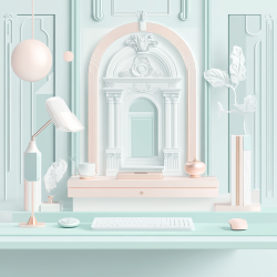 Midjourney Prompt for Future Meets Elegance Rococo-Infused UX Design