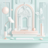 Midjourney Prompt for Future Meets Elegance Rococo-Infused UX Design