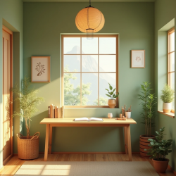 Flux Prompt for Korean Serene Interiors Designs