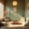 Flux Prompt for Korean Serene Interiors Designs