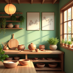 Flux Prompt for Korean Serene Interiors Designs