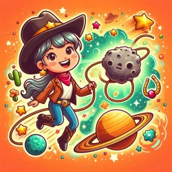 DALL-E Prompt for Space Theme Cartoon Illustrations