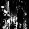 Midjourney Prompt for Black And White Noir Illustrations