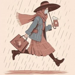 DALL-E Prompt for Rainy Day Errands