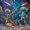 Midjourney Prompt for Scifi Claymations