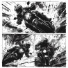 Midjourney Prompt for Black And White Action Comic Pages