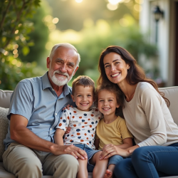 Flux Prompt for Family Portrait Stock Images