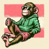 DALL-E Prompt for Vintage Cartoon Monkey Scenes