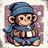 DALL-E Prompt for Vintage Cartoon Monkey Scenes