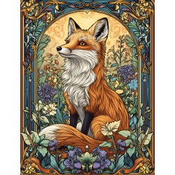 Midjourney Prompt for Art Nouveau Garden Animal Illustration