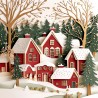 Midjourney Prompt for Elegant Christmas Cards Paperart Style