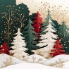 Midjourney Prompt for Elegant Christmas Cards Paperart Style