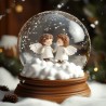 Midjourney Prompt for Christmas Snow Globe Claymation Style