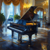 Midjourney Prompt for Luxurious Interior: Hyper-Realistic Oil Painting